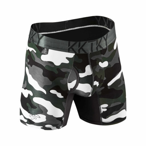 Alternative view of Pánske boxerky KKTKY Briefs Judášov tieň Maskáčové sivé