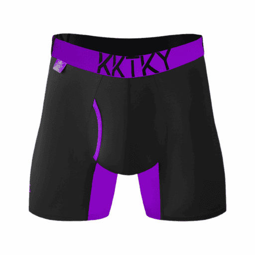 Pánske boxerky KKTKY Briefs Goliášove slivky Neónová fialová