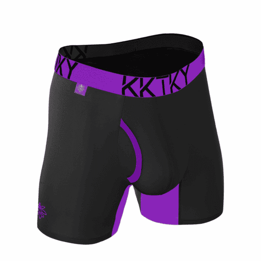 Alternative view of Pánske boxerky KKTKY Briefs Goliášove slivky Neónová fialová