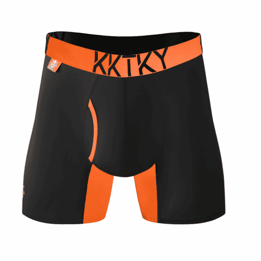 Pánske boxerky KKTKY Briefs Horiaci ker Neónová oranžová