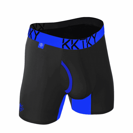 Alternative view of Pánske boxerky KKTKY Briefs Noemova vlna Neónová modrá