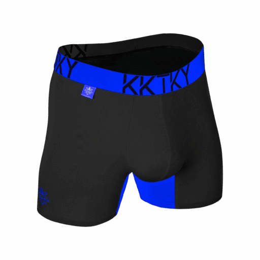 Alternative view of Pánske boxerky KKTKY Trunks Noemova vlna Neónová modrá